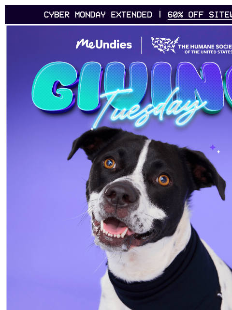 Join MeUndies & The Humane Society of the US this giving Tuesday ͏‌ ͏‌ ͏‌ ͏‌ ͏‌ ͏‌ ͏‌ ͏‌ ͏‌ ͏‌ ͏‌ ͏‌ ͏‌ ͏‌ ͏‌ ͏‌ ͏‌ ͏‌ ͏‌ ͏‌ ͏‌ ͏‌ ͏‌ ͏‌ ͏‌ ͏‌ ͏‌ ͏‌ ͏‌ ͏‌ ͏‌ ͏‌ ͏‌ ͏‌ ͏‌ ͏‌ ͏‌ ͏‌ ͏‌ ͏‌ ͏‌ ͏‌ ͏‌ ͏‌