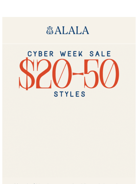 alalastyle newsletter: The $30 Lineup Everyone Wants