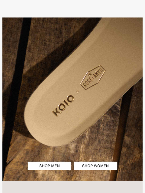 koio newsletter: An all-new collab is coming
