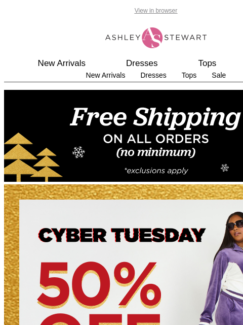 ashleystewart newsletter: There is no such thing as too much sequins AND 50%...