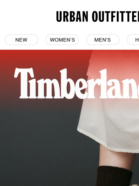 urbanoutfitters newsletter: NOW AT UO: Timberland
