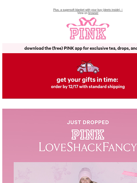 vspink newsletter: The Girliest Collab Ever 💖 NEW Drop