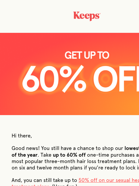 keeps newsletter: EXTENDED: THIS IS YOUR CHANCE