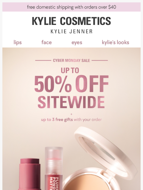 kyliecosmetics newsletter: FINAL HOURS: cyber monday sale ⏰