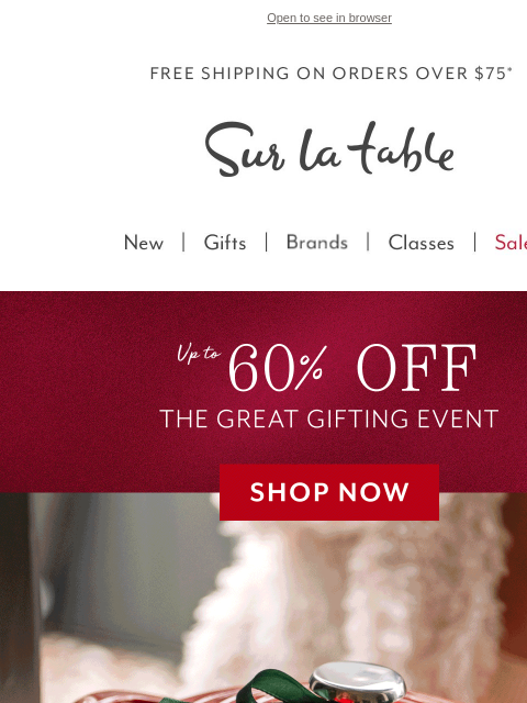 surlatable newsletter: 🎁 The Great Gifting Event Starts Now!