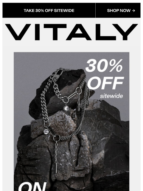 vitalydesign newsletter: 30% OFF Gifts That Outlast The Season