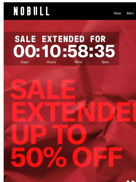 nobullproject newsletter: Sale Extended: Up to 50% Off Cyber Monday