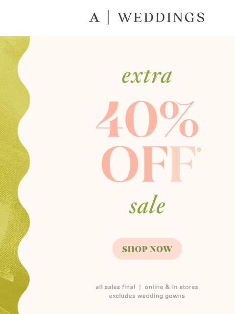 anthropologie newsletter: All-in on EXTRA 40% OFF!