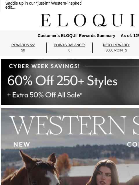 eloquii newsletter: NEW! Western Sky Collection 🤎
