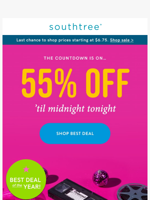 southtree newsletter: It’s the Cyber Monday grand finale!