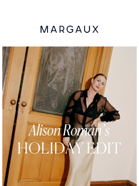 margauxny newsletter: How Alison Roman styles holiday