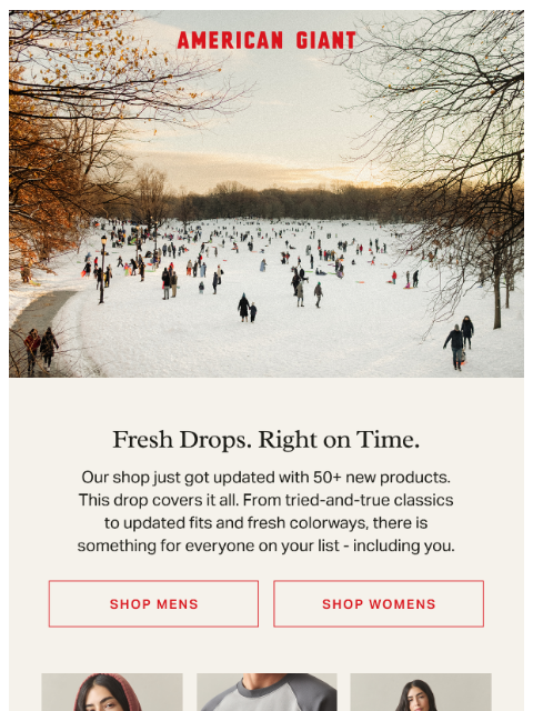 american-giant newsletter: 50+ New Products Just Landed