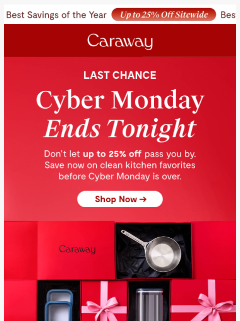carawayhome newsletter: Cyber Monday Extended!