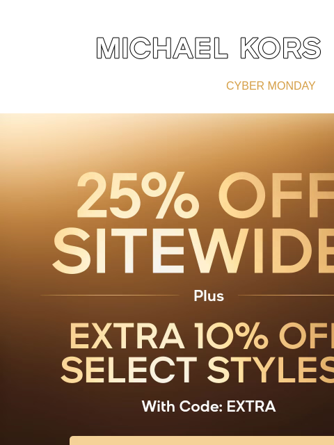 michaelkorsmail newsletter: It's Now Or Next Year! Cyber Savings End Tonight