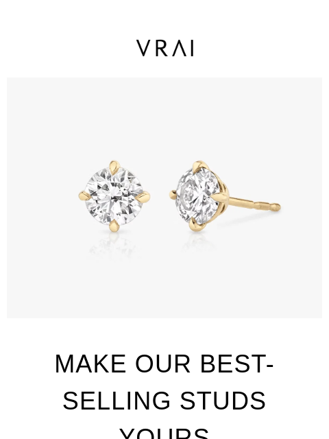 vrai newsletter: Claim your limited-time Solitaire Studs offer