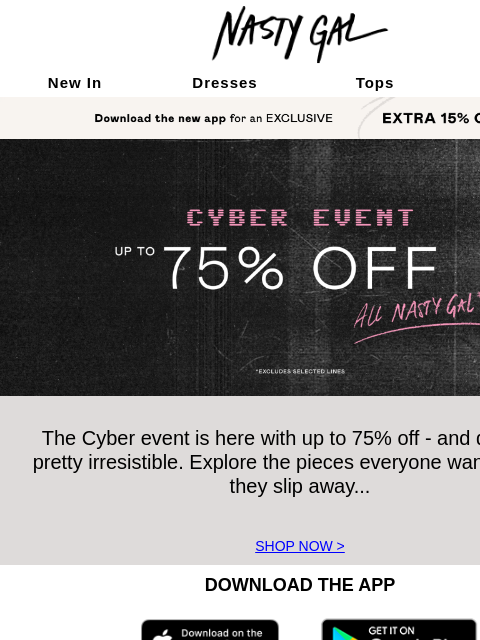 nastygal newsletter: Guess What Just Launched