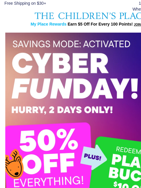 childrensplace newsletter: 💫 Last Chance! Snag 60% Off Character PJs