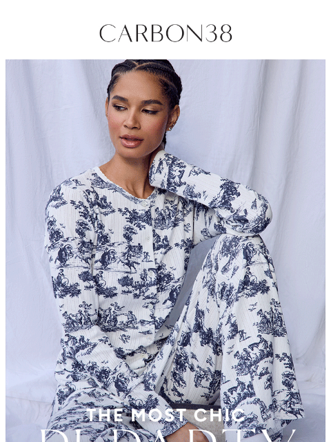 carbon38 newsletter: NEW: Toile PJ Sets