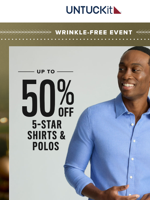untuckit newsletter: On Sale From $63 ⭐⭐⭐⭐⭐ Shirts & Polos