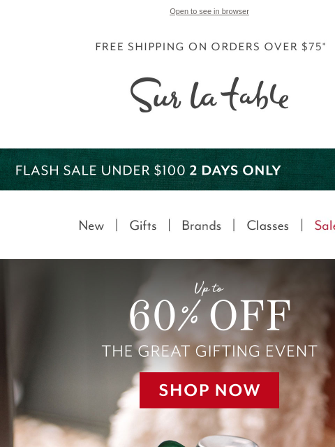 surlatable newsletter: Top Gifts from Staub, Le Creuset and More!