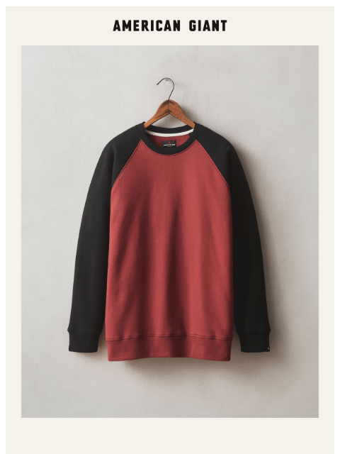american-giant newsletter: Introducing The Midweight Crew in Colorblock