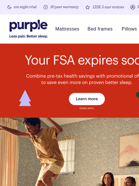 purple newsletter: Your FSA expires soon!