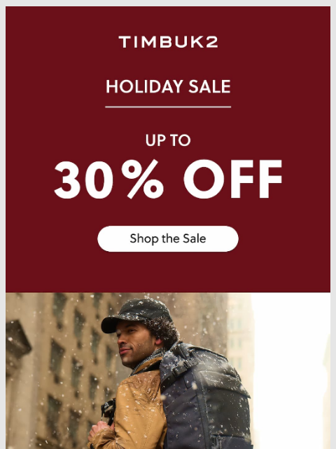 timbuk2 newsletter: Up to 30% Off Your Next Go Anywhere Bag
