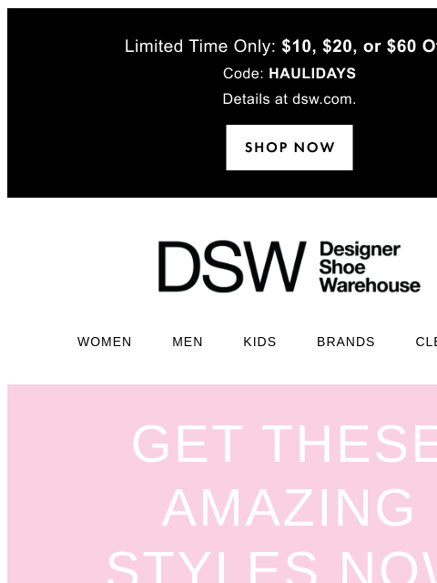 dsw newsletter: Forget something?
