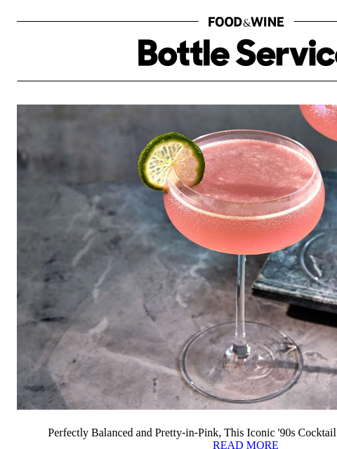 foodandwine newsletter: This Iconic '90s Cocktail Is Making a Comeback