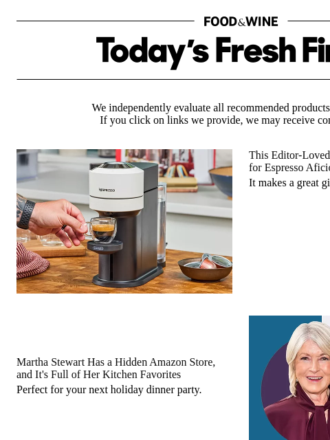 foodandwine newsletter: This Hidden Amazon Store Is Full of Martha Stewart...