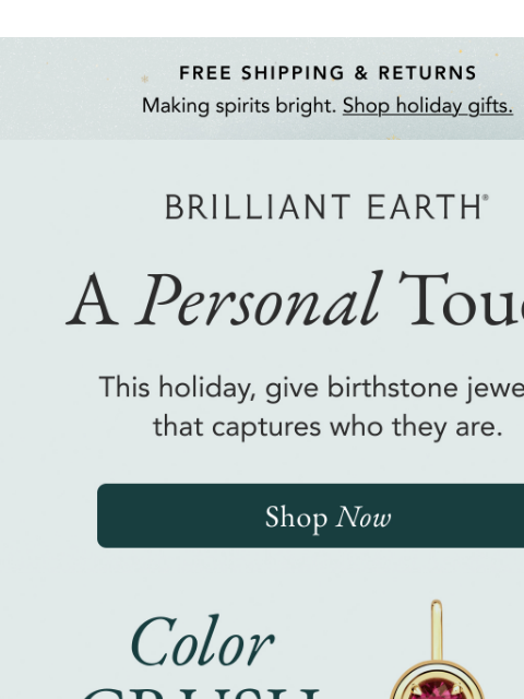 brilliantearth newsletter: Best-selling birthstone jewelry