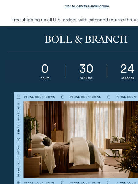 bollandbranch newsletter: Hours left ‼️ Our BEST SALE until next year