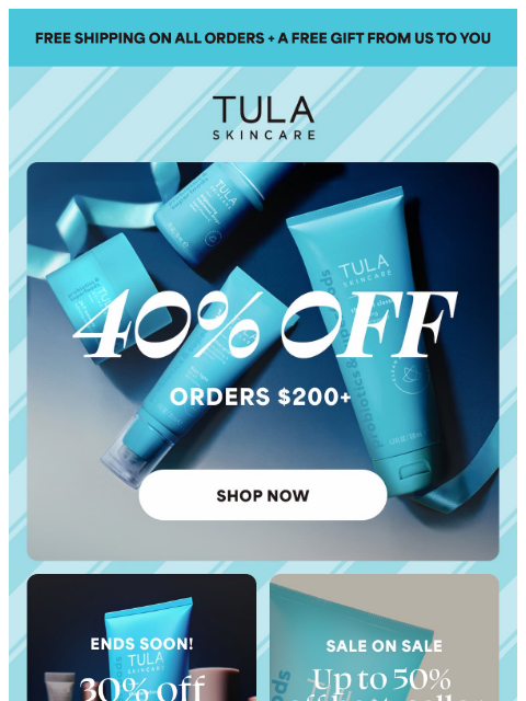 tula newsletter: Did you miss up to 40% off?