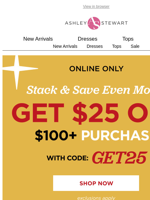 ashleystewart newsletter: You've got invitations, 💌 We’ve got $15+ dresses ...