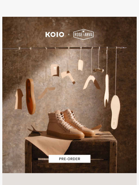 koio newsletter: Introducing the KOIO x Rose Anvil Primo