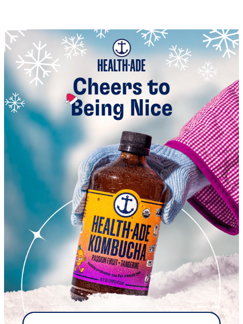 health-ade newsletter: Flavors that made Santa’s Nice List 🧑‍🎄