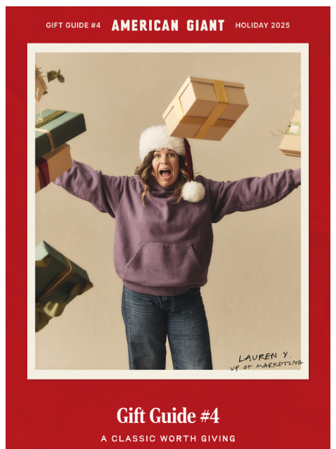 american-giant newsletter: Gift Guide #4: The Vintage Pullover