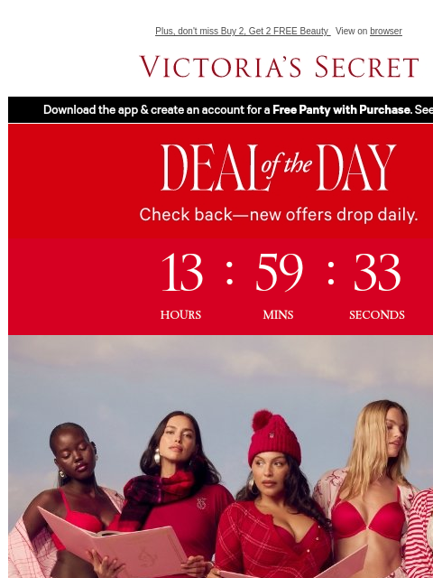 victoriassecret newsletter: Today Only: Buy a PJ Set, Get One FREE