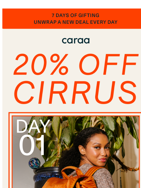 caraa newsletter: 20% Off the Cirrus—Today Only!