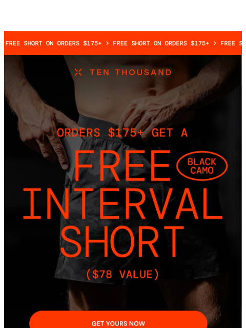 tenthousand newsletter: Get Your Free Interval Shorts