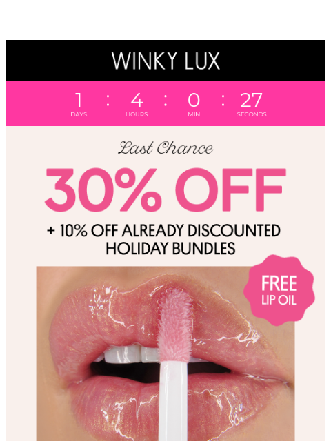 winkylux newsletter: Final Call, Gorgeous! Your Cyber Meow-Day Savings ...