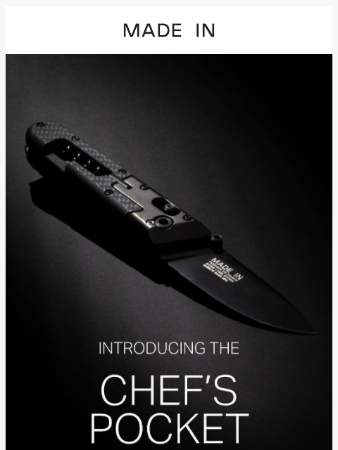 madeincookware newsletter: 🚨 Just Arrived: The Chef's Pocket Knife