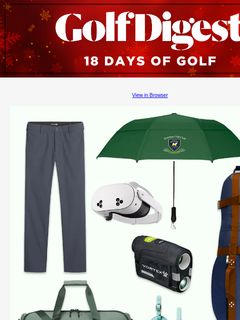 GolfDigest View in Browser Gifts for golfers 2024: Travel edition What to get the golfer on your list who loves to travel. Read More READ MORE Image LPGA Tour prodigy's go-to putting training aid