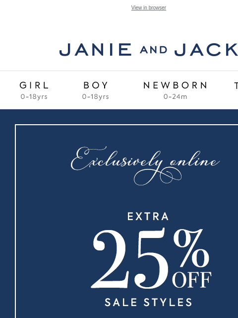 It's your shining moment. View in browser Stores Janie and Jack Girl Boy Newborn Tween Janie and Jack Girl Boy Newborn Tween Girl Boy Newborn Girl Newborn Boy Accessories Sale Gift Services Refer A