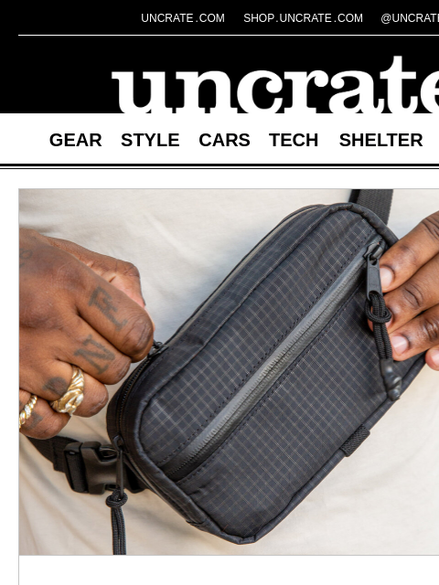 uncrate newsletter: The Brown Buffalo Conceal Black Grid Waistpack & m...