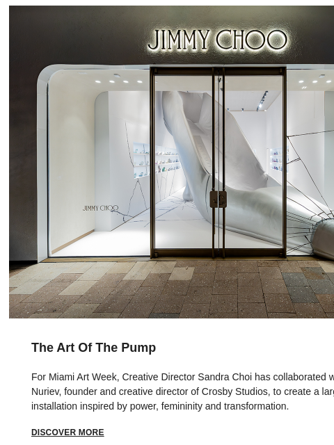 jimmychoo newsletter: The Art Of The Pump
