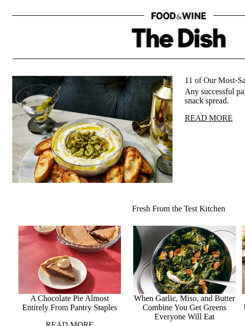 foodandwine newsletter: 11 of Our Most-Saved Appetizer Recipes