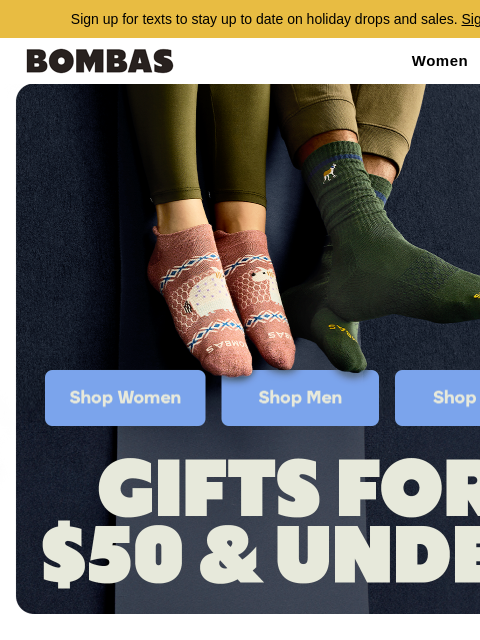 bombas newsletter: The Best Gifts for $50 or Less