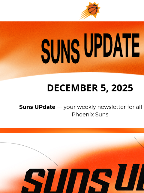 suns newsletter: Suns UPdate: See What the Suns have in Store for D...
