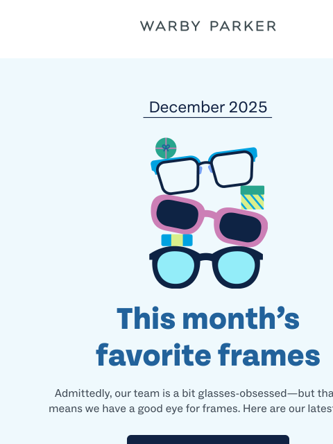 warbyparker newsletter: Our last staff picks of 2025